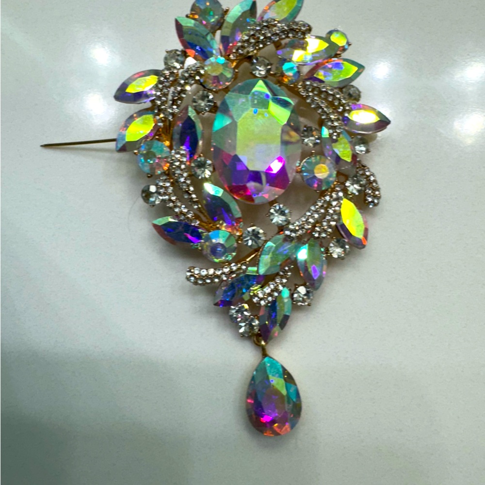 Ladies broach irridescent